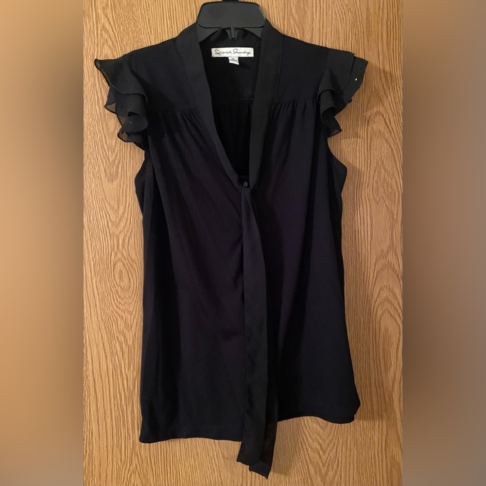 French Laundry Ruffled Sleeve Blouse. Size Medium